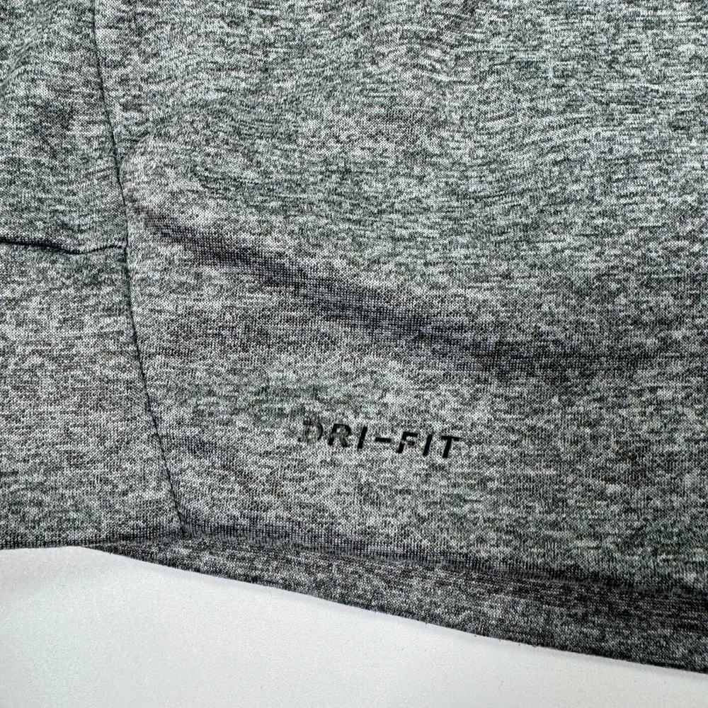 Nike Dri-FIT Mens XL Heather Gray Full Zip Hoodie Sweatshirt Athletic Training